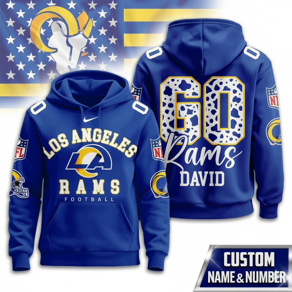 LAR Rams Football Custom Game Day Hoodie Shirt