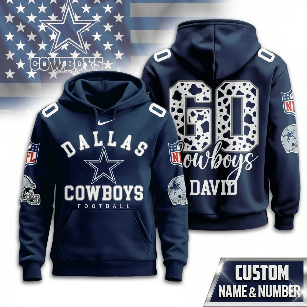 DAL Cowboys Football Custom Game Day Hoodie Shirt