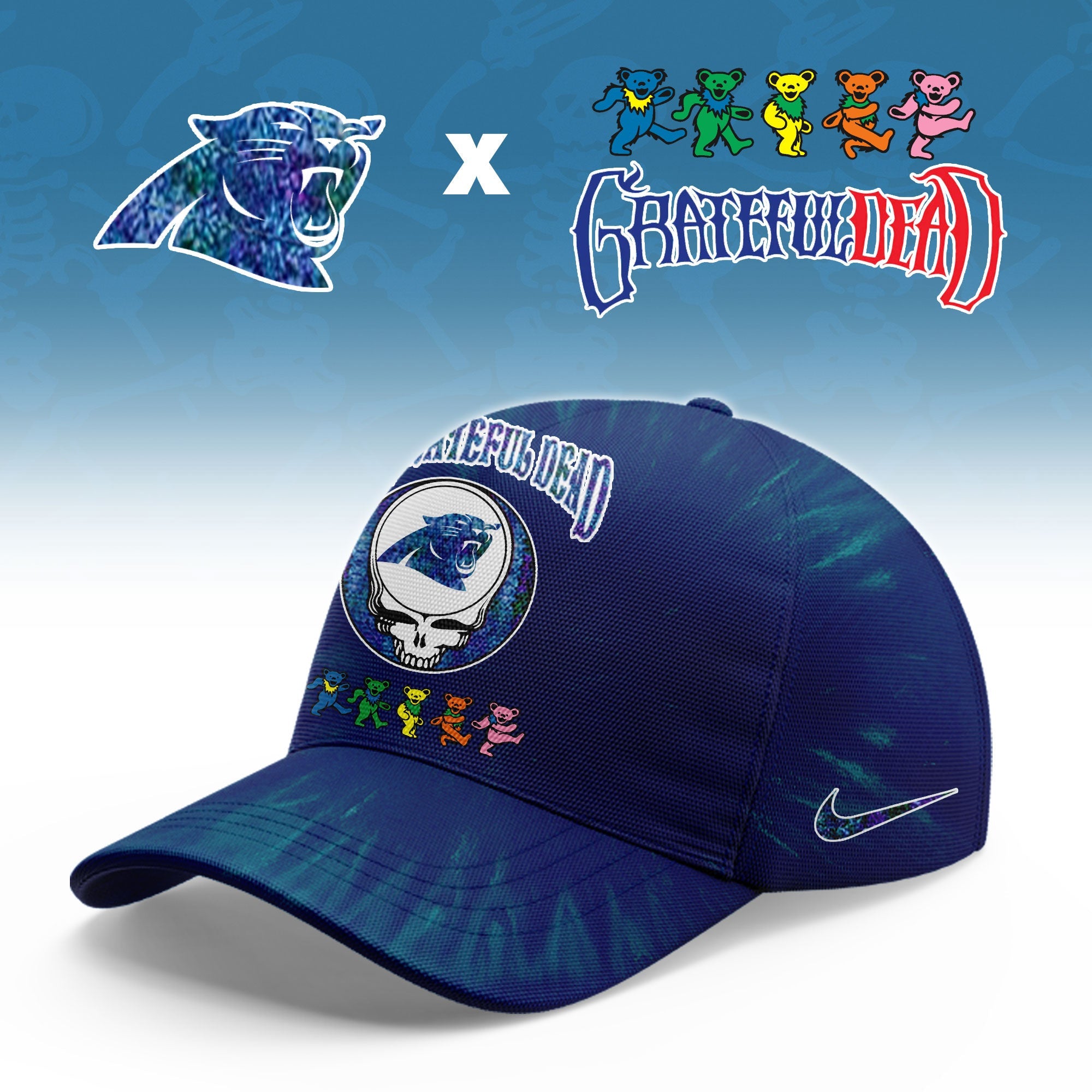_Carolina Panthers  Grateful Dead Limited Hoodie