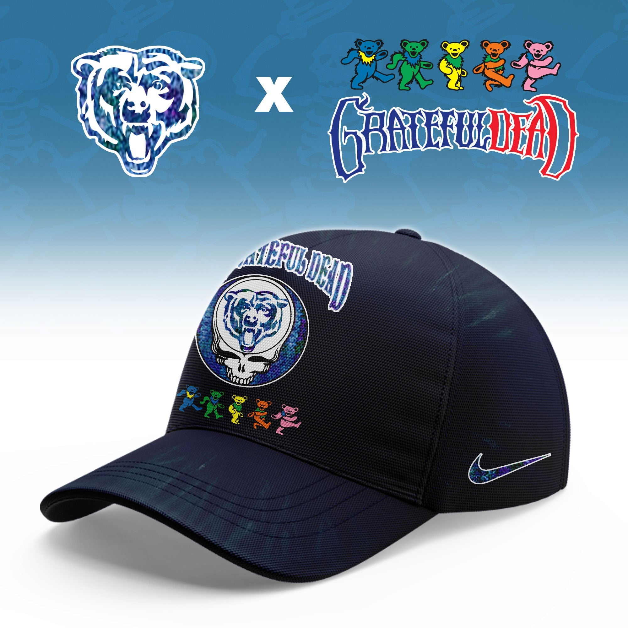 ...Chicago Bears Grateful Dead Limited Hoodie