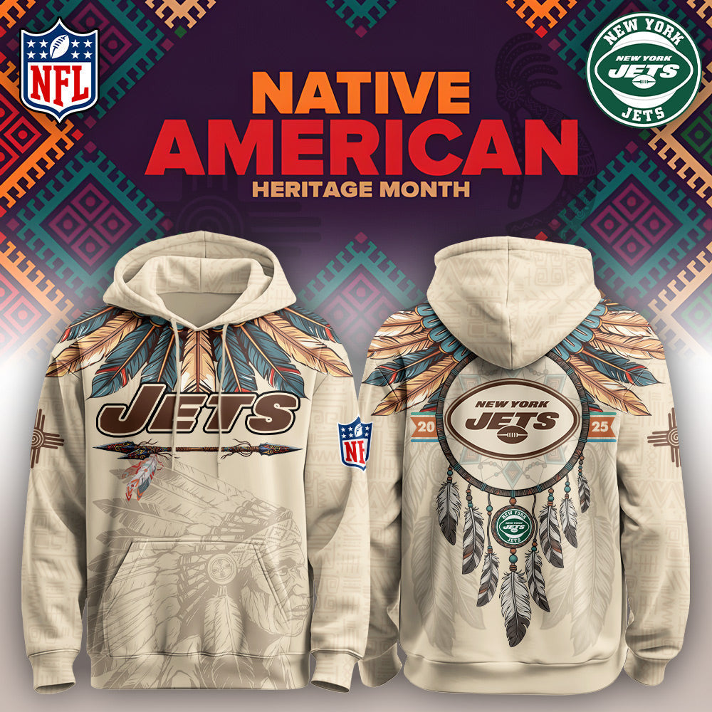 NYJ Jets-Native American Heritage Month Limited Editions Hoodie